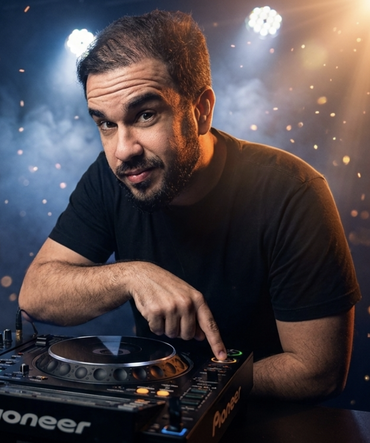 Marcelo Araújo na cabine