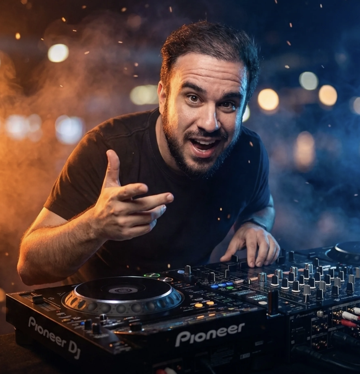 Marcelo Araújo, DJ e fundador da PLAYAD, na cabine