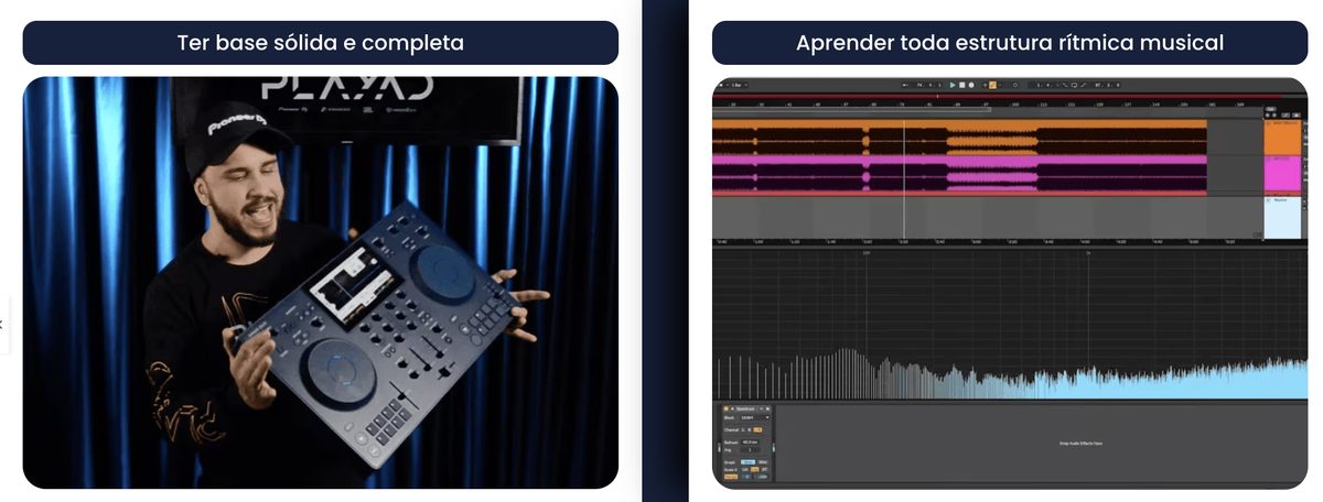 Base sólida e completa e estrutura rítmica musical.