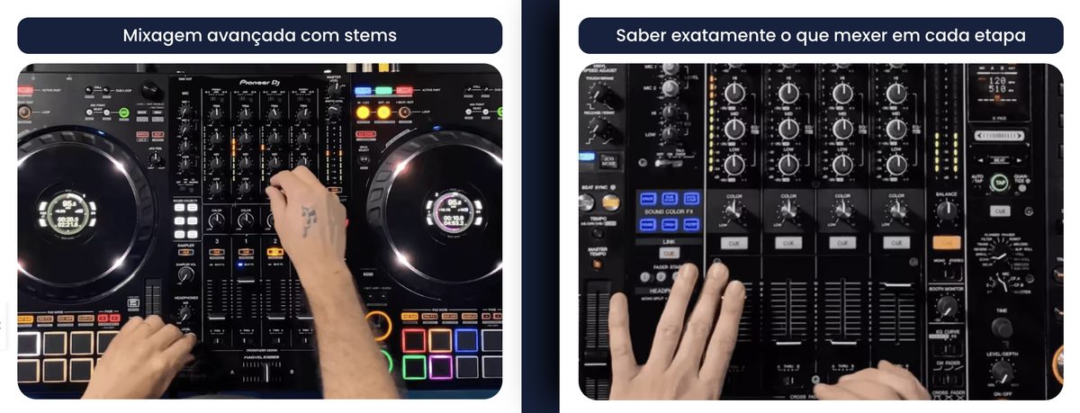 Mixagem avançada com stems e o que mexer em cada etapa.