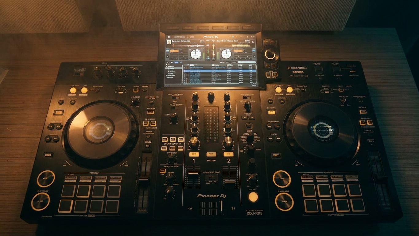 XDJ-RX3 na sala de treino da PLAYAD