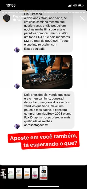 Depoimento de aluno PLAYAD